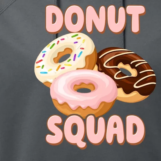 Donut Squad Lover Foodie Performance Fleece Hoodie