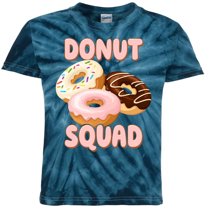 Donut Squad Lover Foodie Kids Tie-Dye T-Shirt