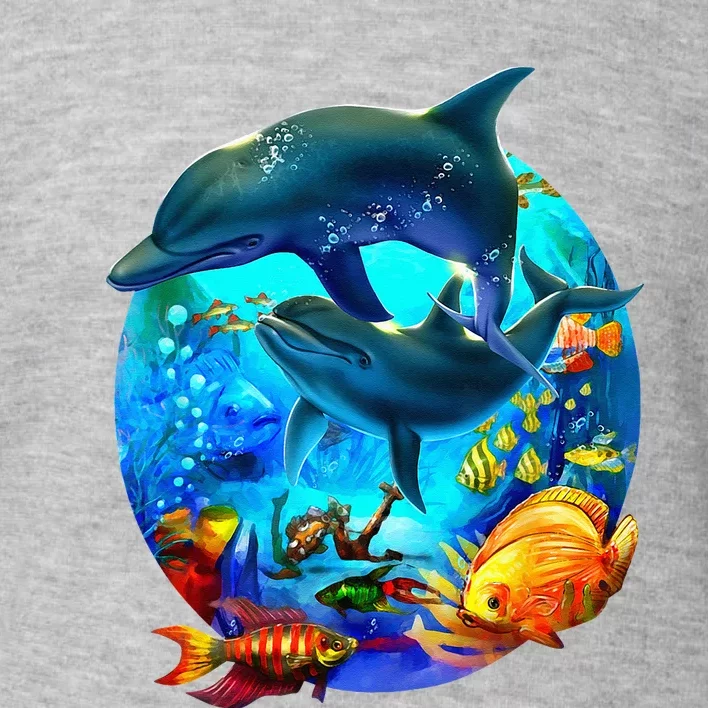 Dolphin Sea Life Save The Ocean Marine Biology Aquarium Toddler Sweatshirt