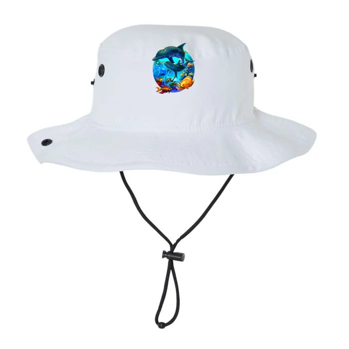 Dolphin Sea Life Save The Ocean Marine Biology Aquarium Legacy Cool Fit Booney Bucket Hat