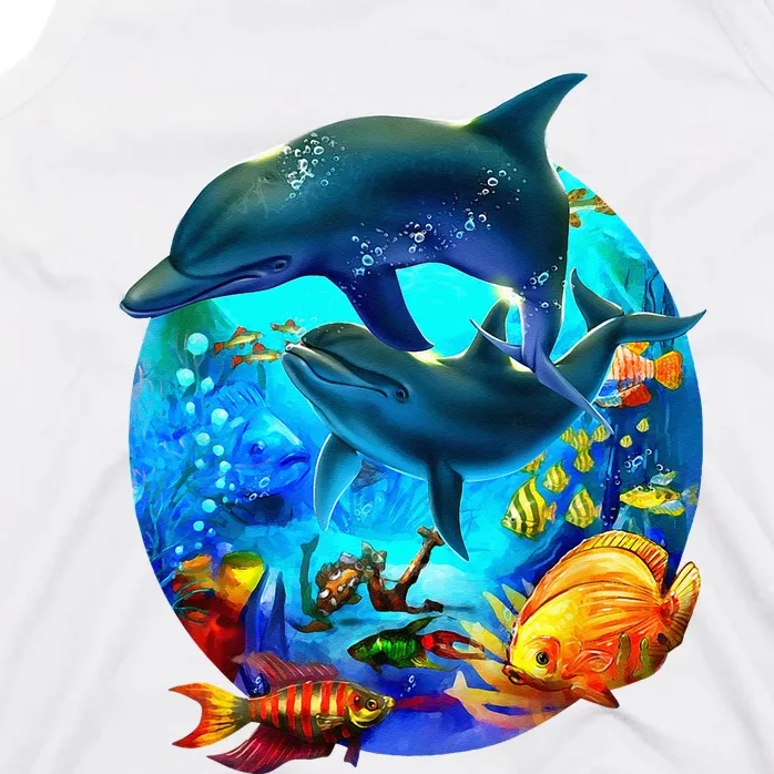 Dolphin Sea Life Save The Ocean Marine Biology Aquarium Tank Top