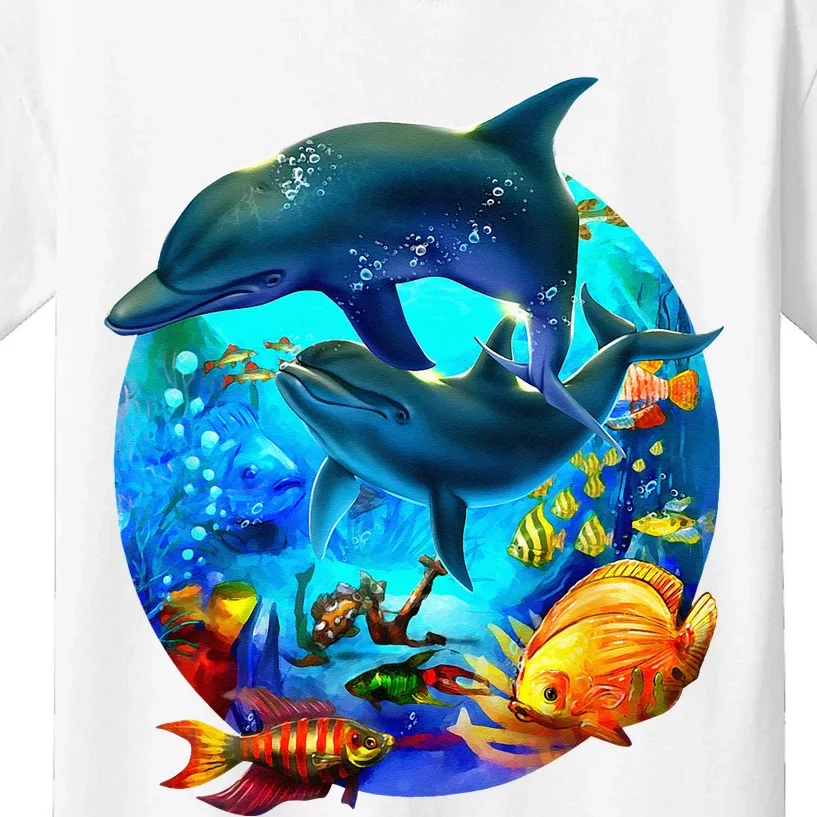 Dolphin Sea Life Save The Ocean Marine Biology Aquarium Kids T-Shirt