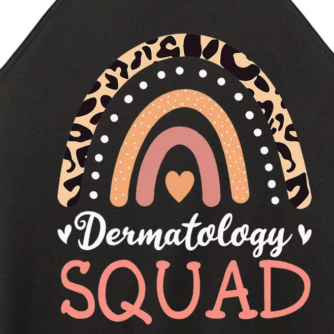 Dermatology Squad Leopard Rainbow Dermatologist Skin Doctor Women’s Perfect Tri Rocker Tank