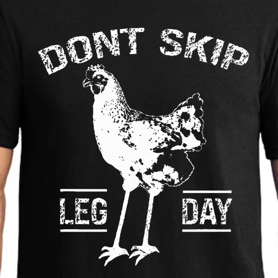 Dont Skip Leg Day Chicken Gym Workout Fitness Pajama Set