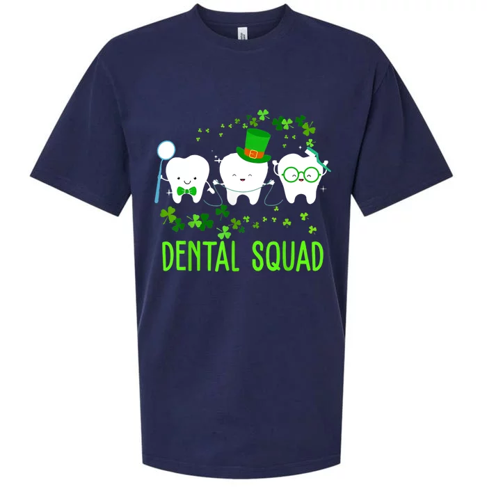 Dental Squad Lucky Shamrock Dental Hygienist St Patrick Day Gift Sueded Cloud Jersey T-Shirt