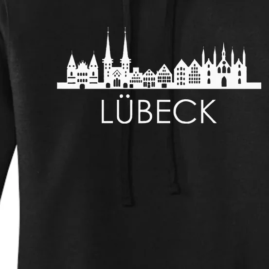 Die Stadt LüBeck Skyline Silhouette Germany LüBeck Women's Pullover Hoodie