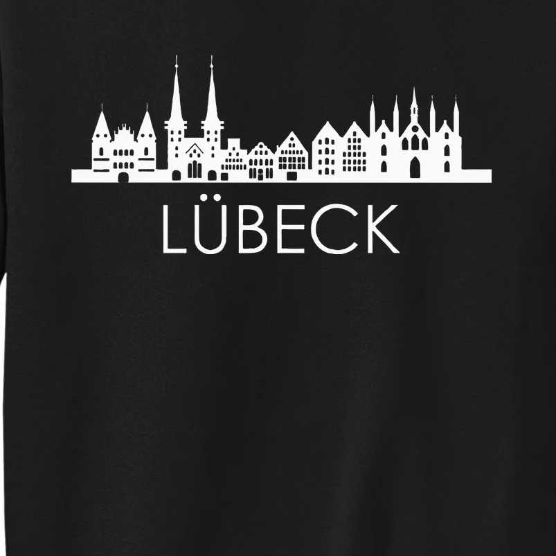 Die Stadt LüBeck Skyline Silhouette Germany LüBeck Tall Sweatshirt