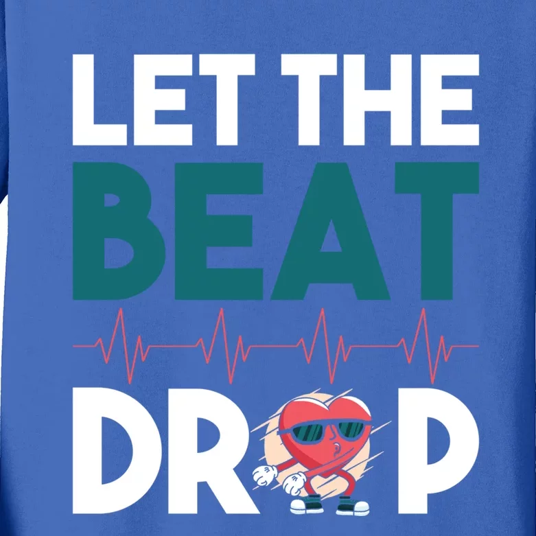 Dj S Let The Beat Drop Gift Kids Long Sleeve Shirt