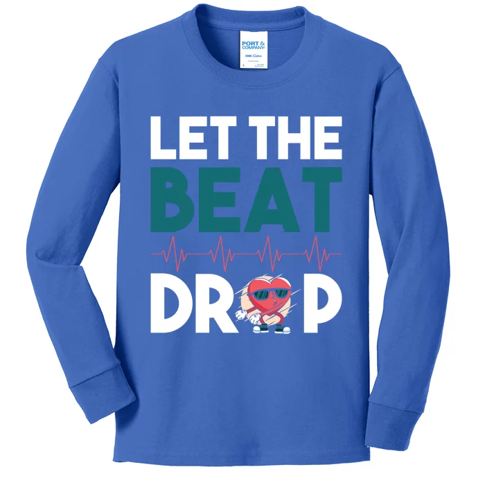 Dj S Let The Beat Drop Gift Kids Long Sleeve Shirt