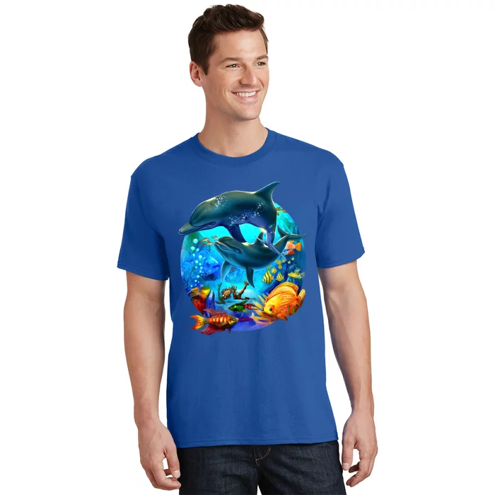 Dolphin Sea Life Save The Ocean Marine Biology Aquarium Gift T-Shirt