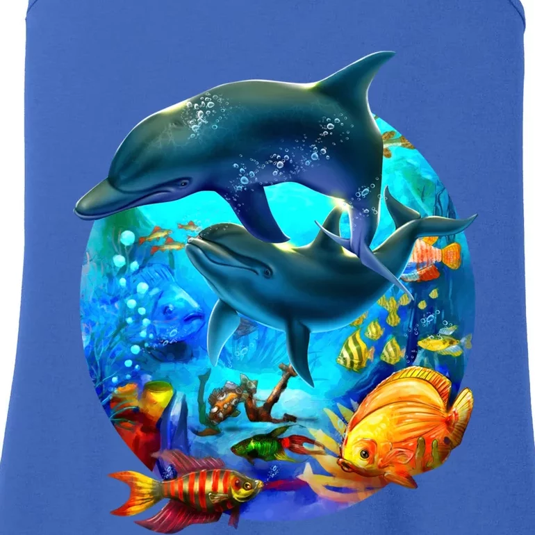 Dolphin Sea Life Save The Ocean Marine Biology Aquarium Gift Ladies Essential Tank