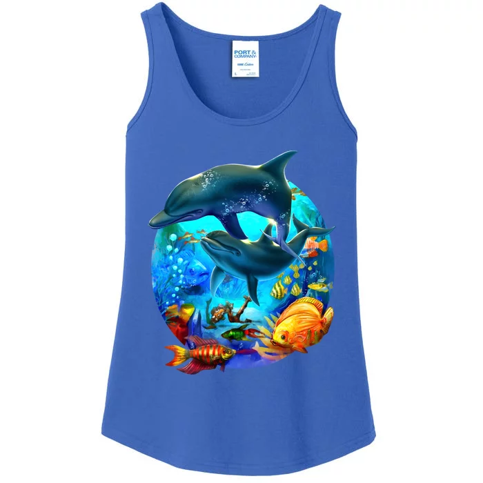 Dolphin Sea Life Save The Ocean Marine Biology Aquarium Gift Ladies Essential Tank