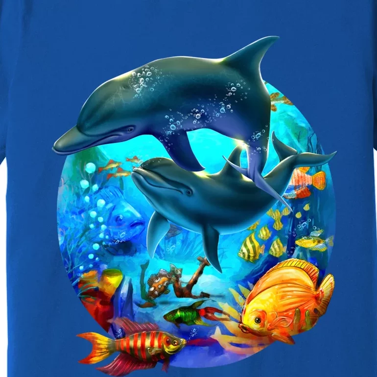 Dolphin Sea Life Save The Ocean Marine Biology Aquarium Gift Premium T-Shirt