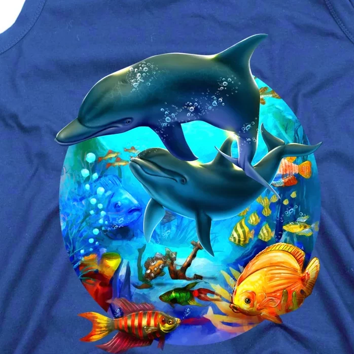 Dolphin Sea Life Save The Ocean Marine Biology Aquarium Gift Tank Top