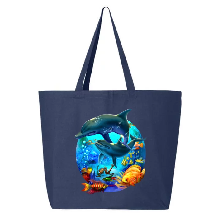 Dolphin Sea Life Save The Ocean Marine Biology Aquarium Gift 25L Jumbo Tote