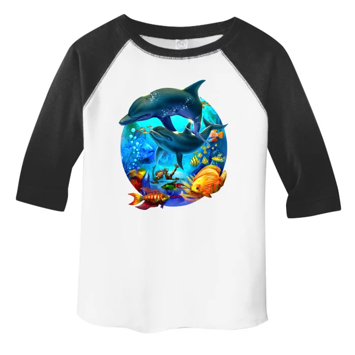 Dolphin Sea Life Save The Ocean Marine Biology Aquarium Gift Toddler Fine Jersey T-Shirt