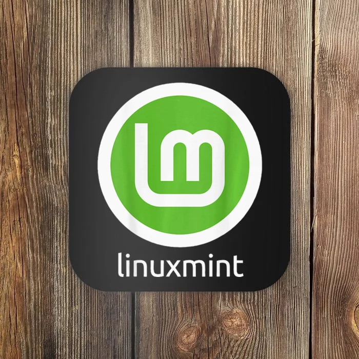 (Double Sided) Linux Mint Comfortable Familiar Computing Coaster