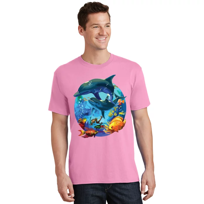 Dolphin Sea Life Save The Ocean Marine Biology Aquarium T-Shirt