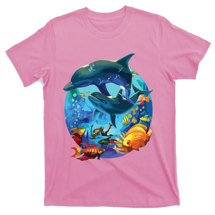 Dolphin Sea Life Save The Ocean Marine Biology Aquarium T-Shirt