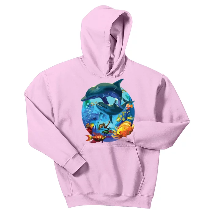 Dolphin Sea Life Save The Ocean Marine Biology Aquarium Kids Hoodie