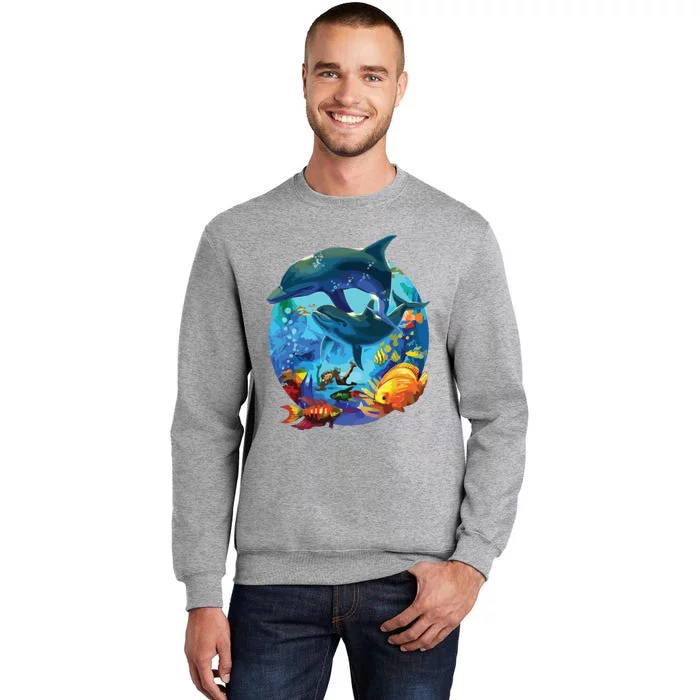 Dolphin Sea Life Save The Ocean Marine Biology Aquarium Sweatshirt