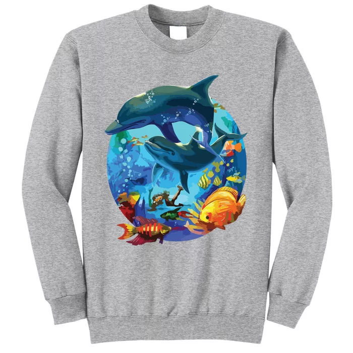 Dolphin Sea Life Save The Ocean Marine Biology Aquarium Sweatshirt