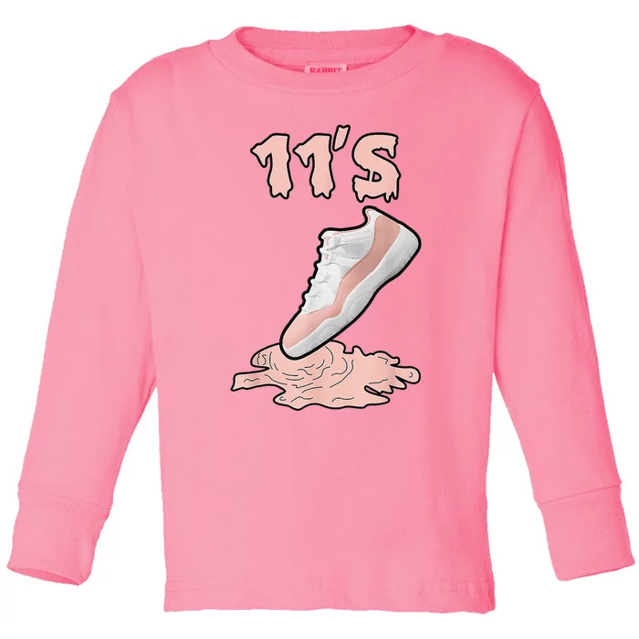 Drip Streetwear Loser Lover Matching Low Legend Pink 11s Toddler Long Sleeve Shirt