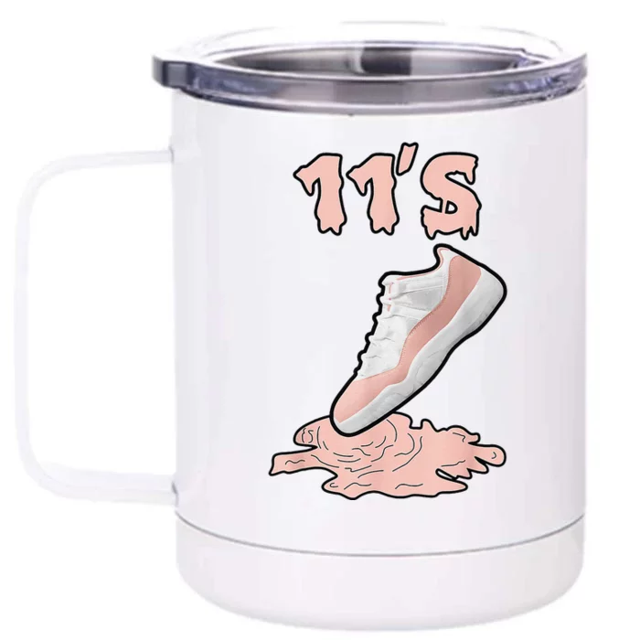 Drip Streetwear Loser Lover Matching Low Legend Pink 11s Front & Back 12oz Stainless Steel Tumbler Cup