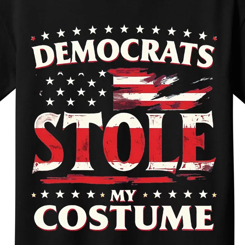 Democrats Stole My Costume Trump 2024 Halloween Costume Kids T-Shirt