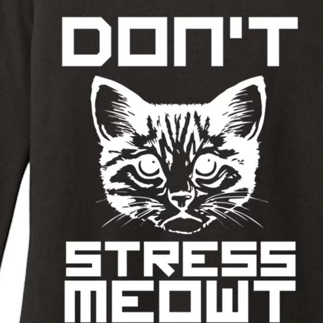 Dont Stress Meowt Cat Gift Womens CVC Long Sleeve Shirt