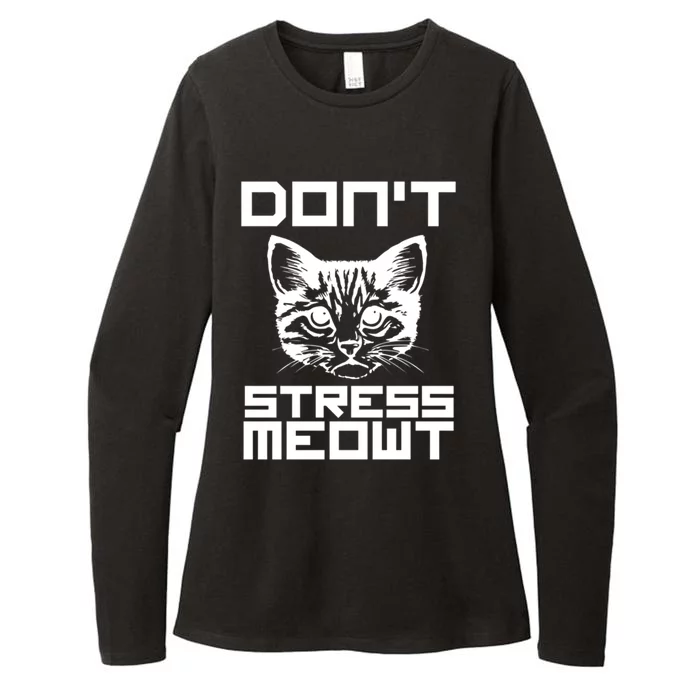 Dont Stress Meowt Cat Gift Womens CVC Long Sleeve Shirt