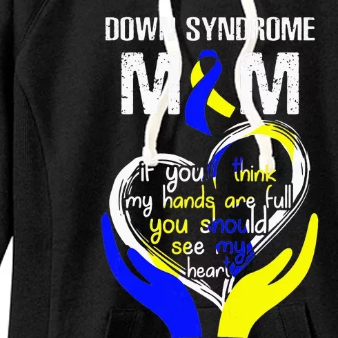 Down Syndrome Mom Costume World Down Syndrome Day Women's Fleece Hoodie