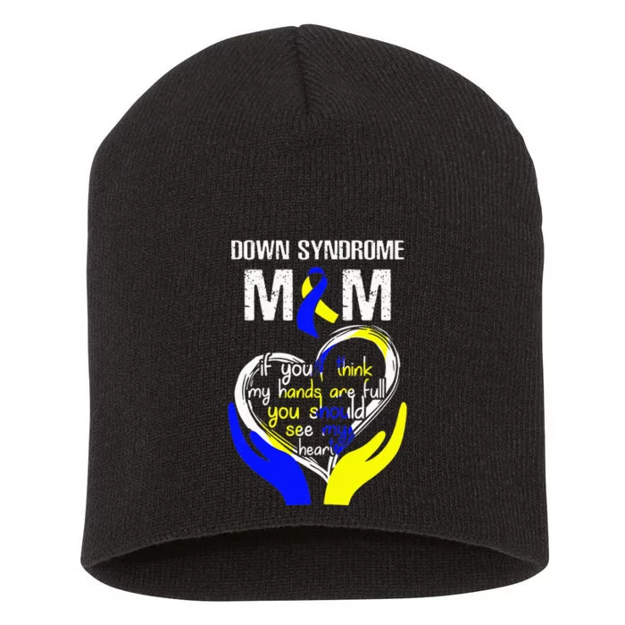 Down Syndrome Mom Costume World Down Syndrome Day Short Acrylic Beanie