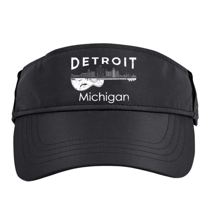 Detroit Souvenir Michigan Music Electric Guitar Adult Drive Performance Visor