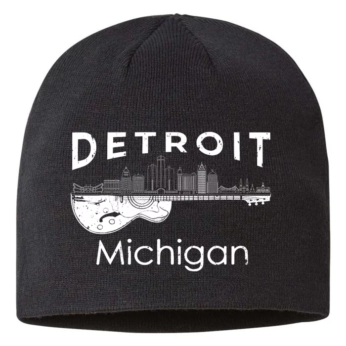 Detroit Souvenir Michigan Music Electric Guitar 8 1/2in Sustainable Knit Beanie