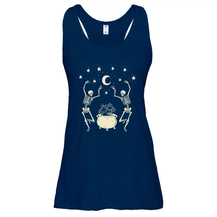 Dancing Skeletons, Mystical Halloween Ladies Essential Flowy Tank