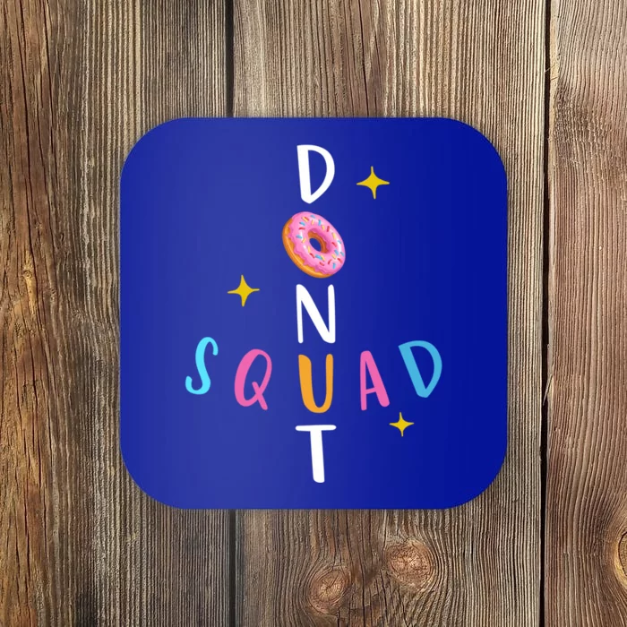 Donut Squad Matching Donut Party Pink Doughnut Sprinkles Great Gift Coaster