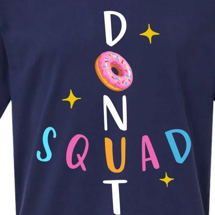 Donut Squad Matching Donut Party Pink Doughnut Sprinkles Great Gift Sueded Cloud Jersey T-Shirt