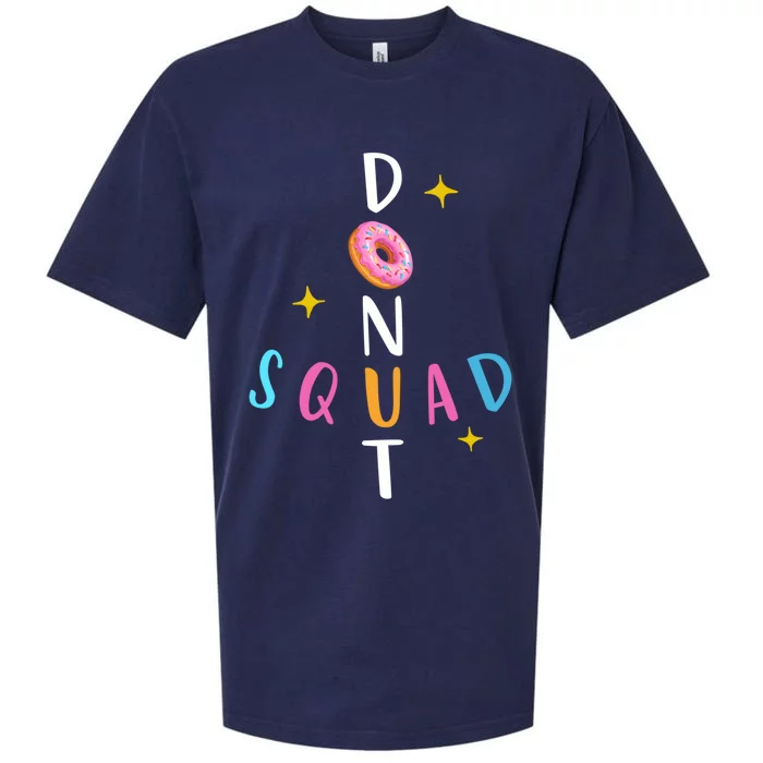 Donut Squad Matching Donut Party Pink Doughnut Sprinkles Great Gift Sueded Cloud Jersey T-Shirt