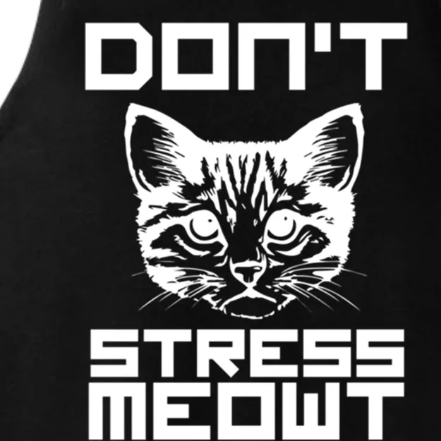 Don't Stress Meowt Pun Cat Speak Cool Gift Ladies Tri-Blend Wicking Tank