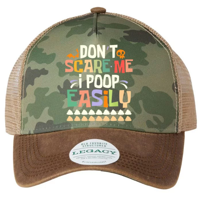 DonT Scare Me I Poop Easily Funny Halloween Legacy Tie Dye Trucker Hat