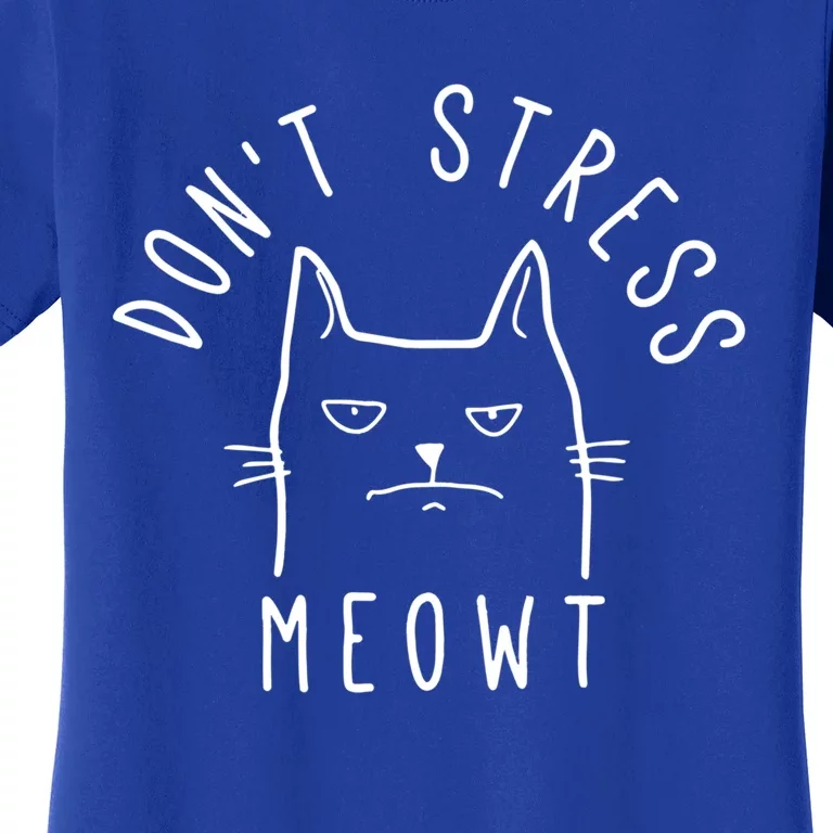 Dont Stress Meowt Funny Kitty Cat Lovers Gift Women's T-Shirt