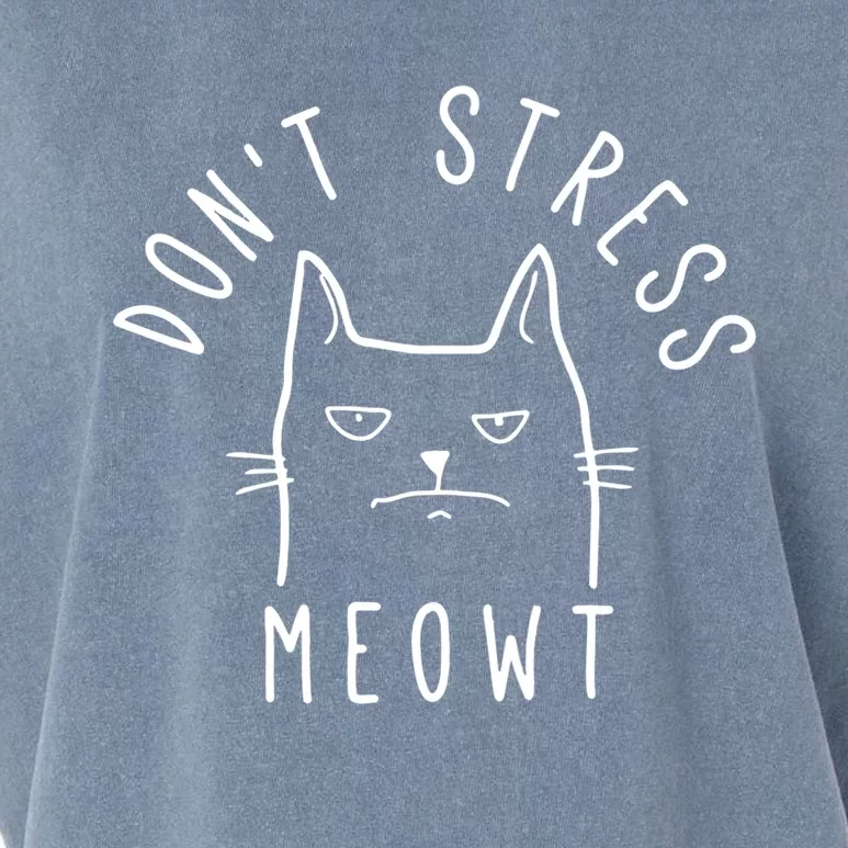 Dont Stress Meowt Funny Kitty Cat Lovers Gift Garment-Dyed Women's Muscle Tee