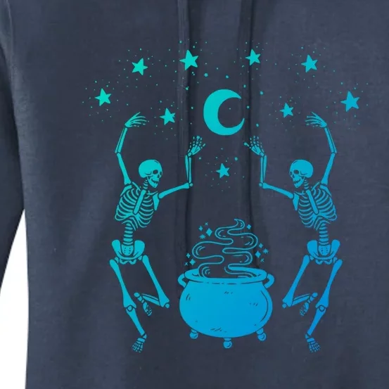 Dancing Skeletons Mystical Halloween Cool Gift Women's Pullover Hoodie