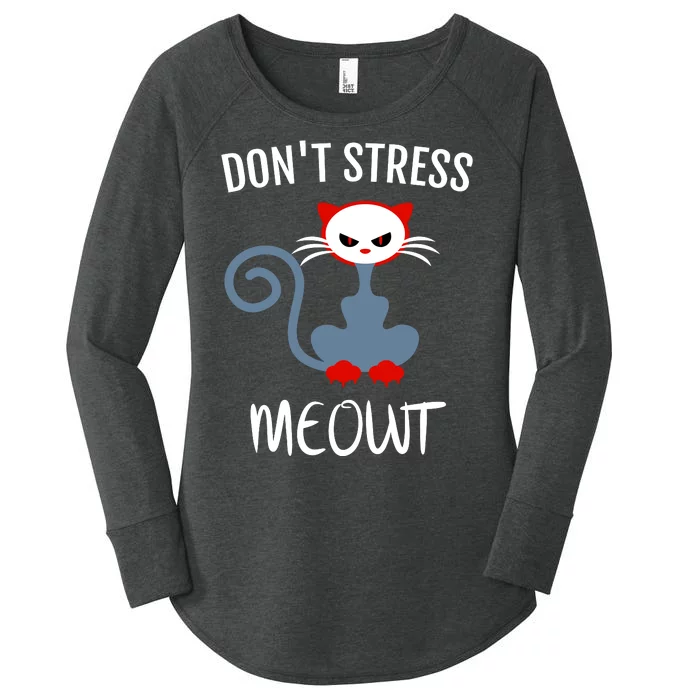 Dont Stress Meowt Women's Perfect Tri Tunic Long Sleeve Shirt