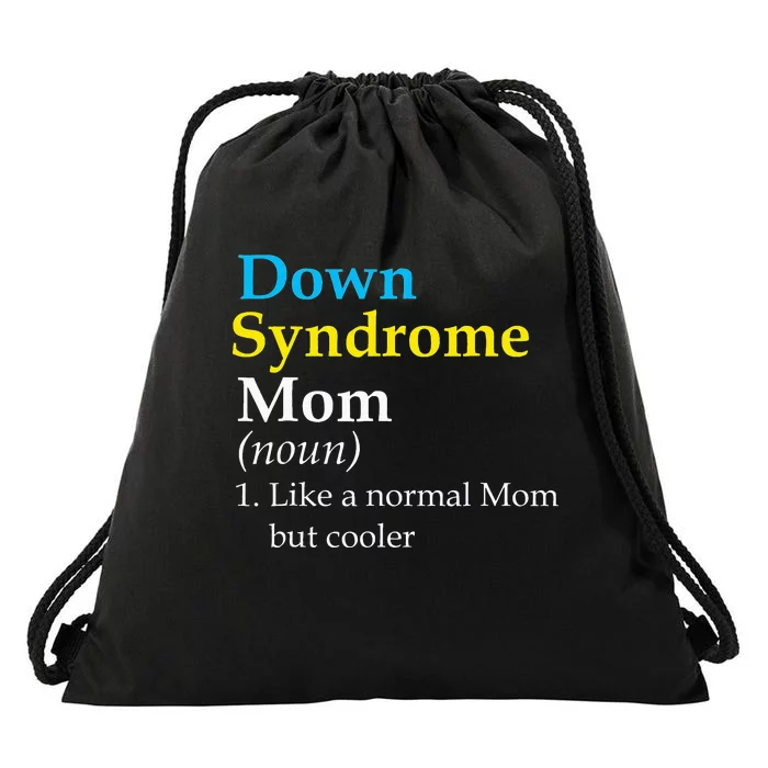 Down Syndrome Mom Funny Definition World Awareness Day Drawstring Bag