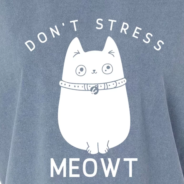 Don’t Stress Meowt Cute Cat Gift Garment-Dyed Women's Muscle Tee