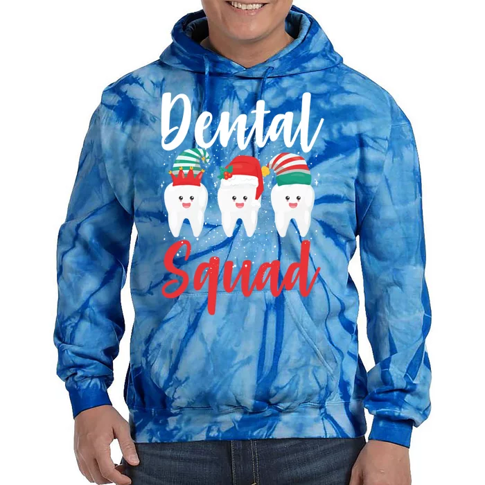 Dental Squad Merry Toothmas Christmas Dentist Tooth Doctor Great Gift Tie Dye Hoodie