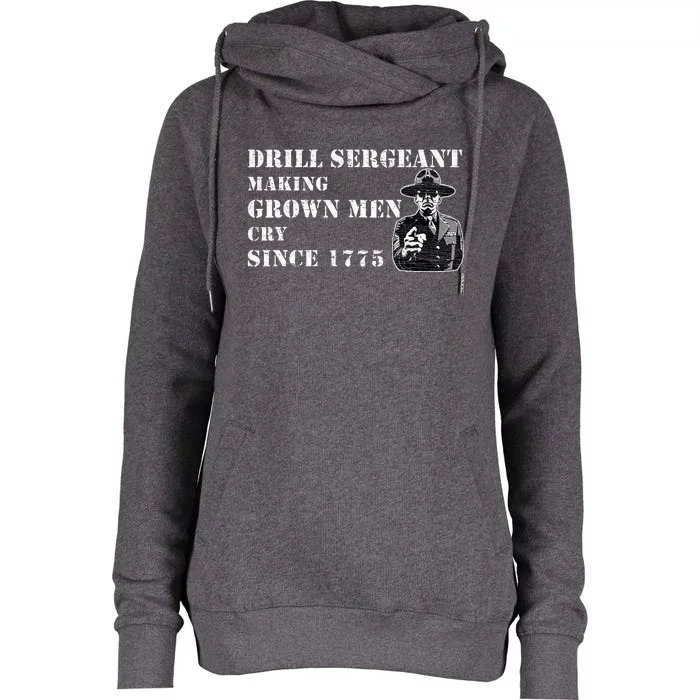 Drill Sergeant Military Drill Team Instructor Bootcamp Gifts Womens Funnel Neck Pullover Hood