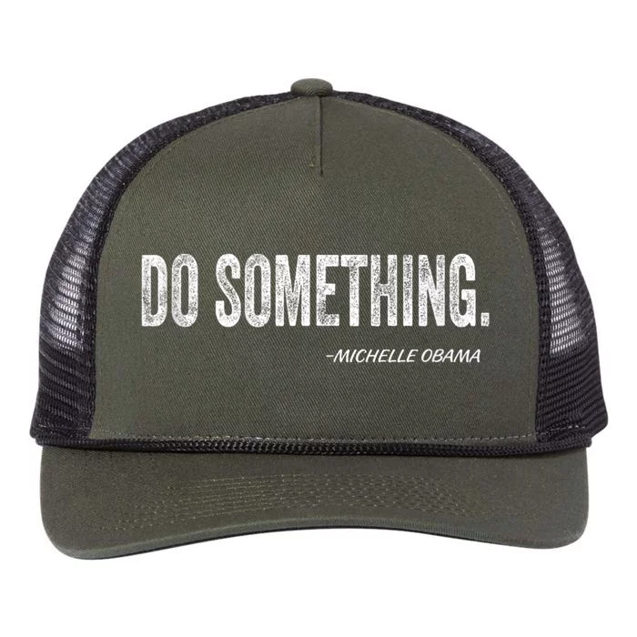 Do Something Michelle Obama Retro Rope Trucker Hat Cap